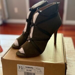 Franco Sarto Olive Strappy Heels